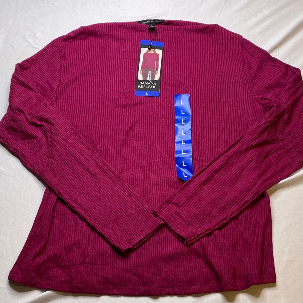 Banana Republic Women's Berry Long Sleeve Top